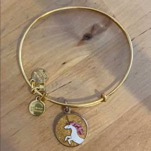 Alex and Ani unicorn bracelet gold tone